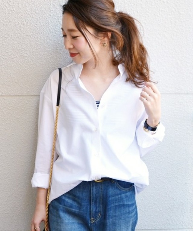 SHIPS for women ビックシャツ