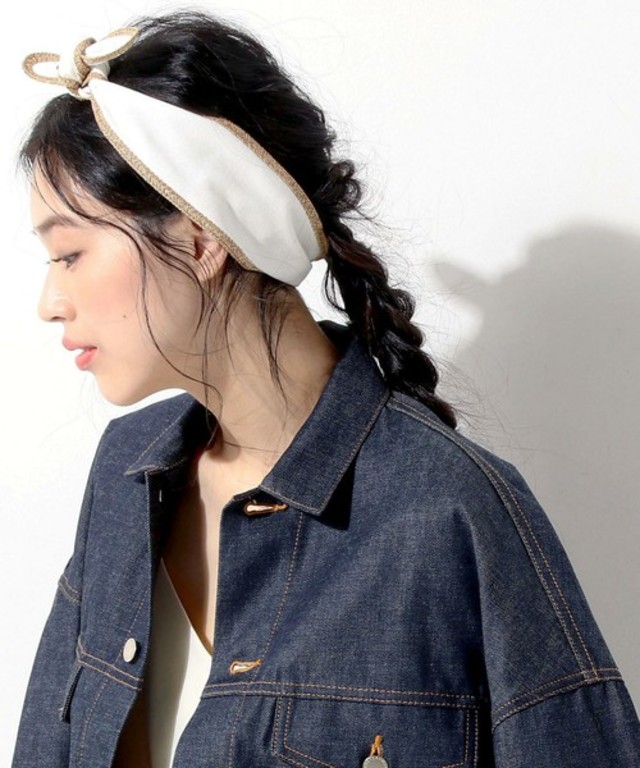 Jennifer Ouellette(ジェニファー・オーレット)ストロー リボン ヘアバンド