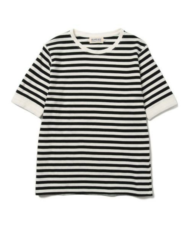 BEAMS BOY ボーダークルーショートスリーブ
