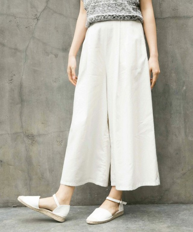 LOWRYS FARM ワイドタックスカンツ
