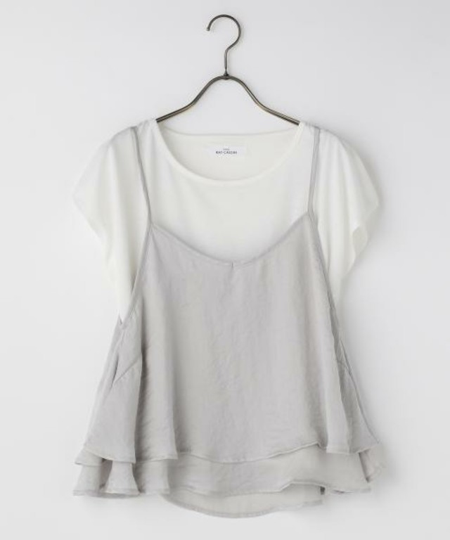 Ray Cassin ヴィンテージサテンキャミ×フレンチTセット