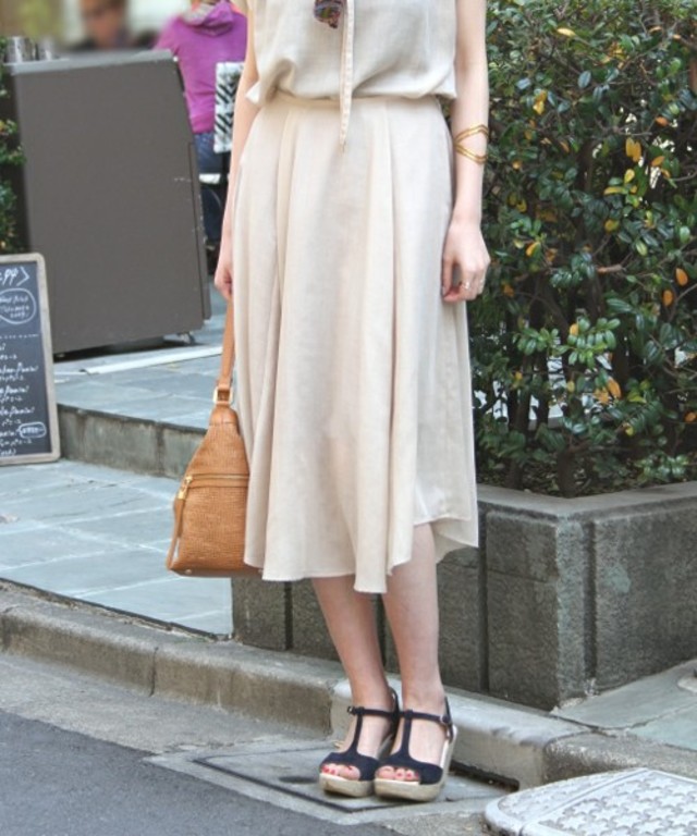 Spick & Span タンブラーイレギュラーヘムスカート