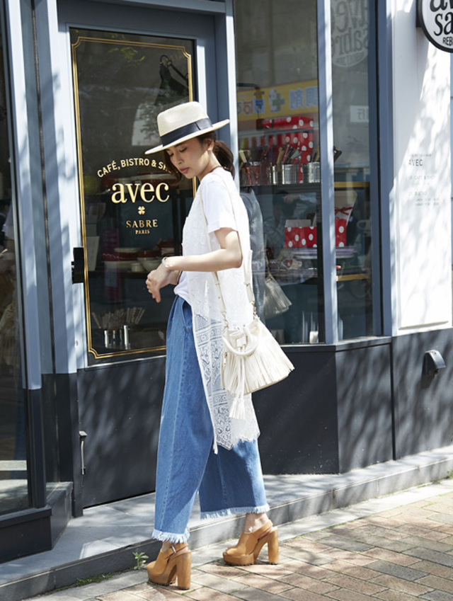 【Lace long gown】レディース レース ジレ