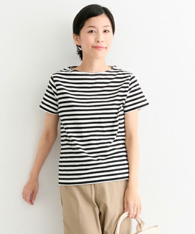 URBAN RESEARCH DOORS WOMENS / FORK&SPOON ボーダーボートネックTEE