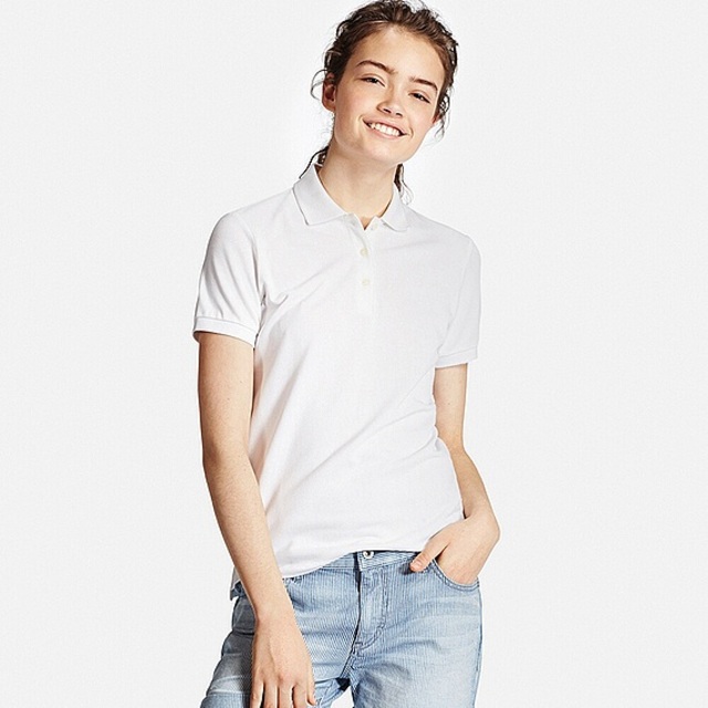 UNIQLO:WOMEN ストレッチカノコポロシャツ(半袖)