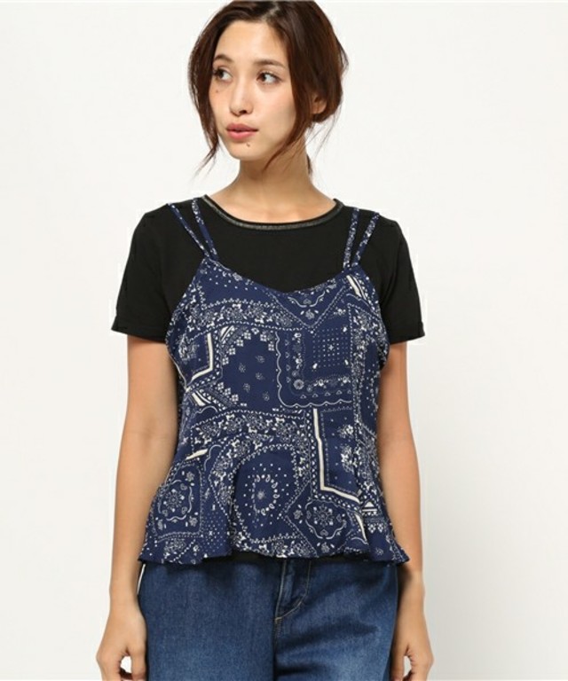 anap mimpi バンダナ柄キャミセットTOP