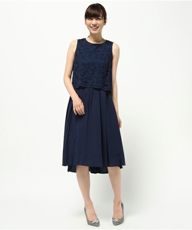 UNIVERVAL MUSE NTスカラップレース×スカート セットアップ