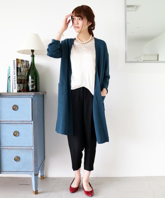 N.(N. Natural Beauty Basic) ミラノリブトッパーカーディガン