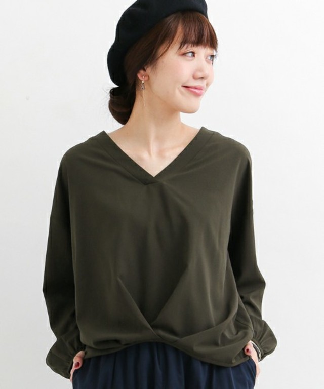 URBAN RESEARCH Sonny Label フロントタックVネックブラウス