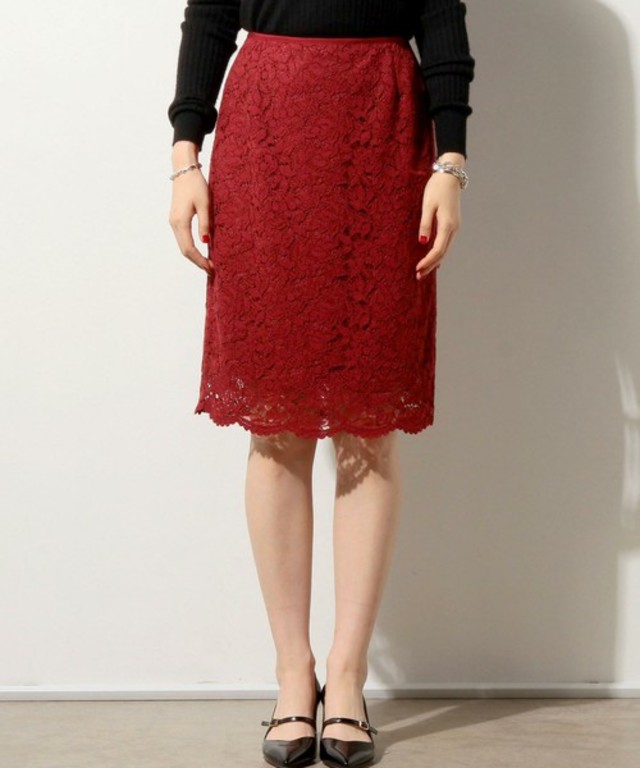 UNITED ARROWS コードレース タイト スカート