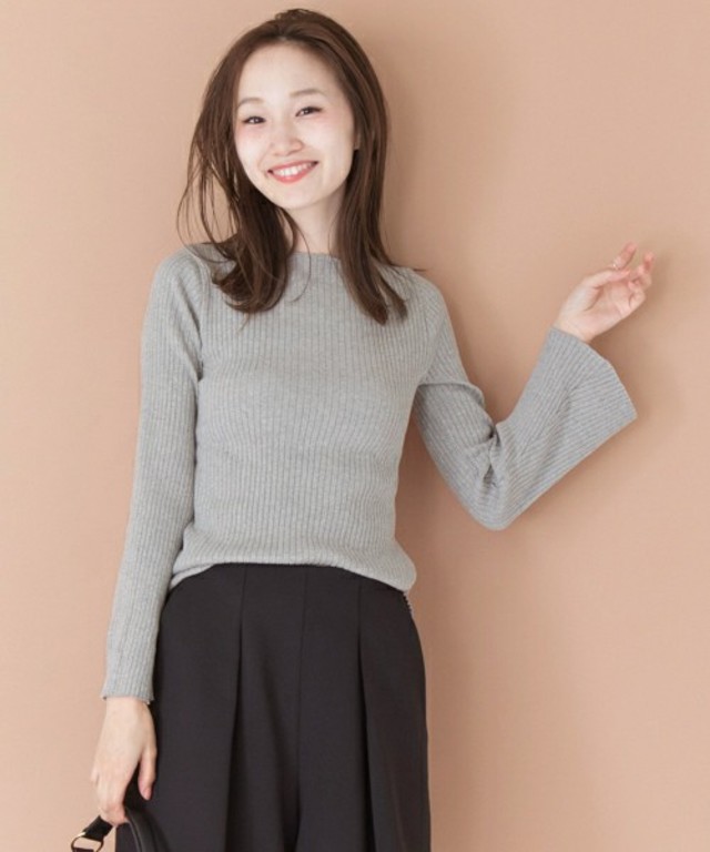 URBAN RESEARCH ワイドリブ袖フレアカットソー