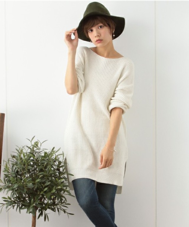earth music&ecology ラメ入りアゼニットチュニック