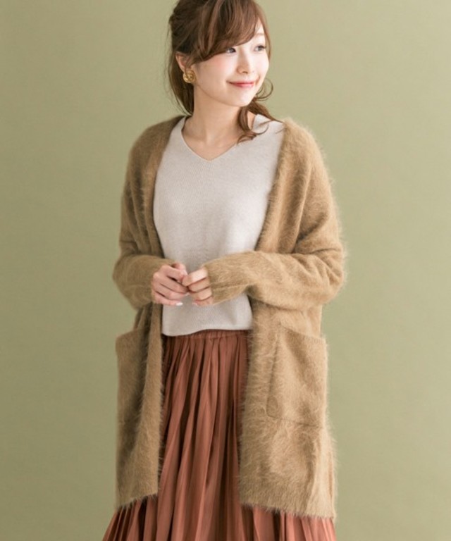 URBAN RESEARCH ROSSO アンゴラガウンカーディガン
