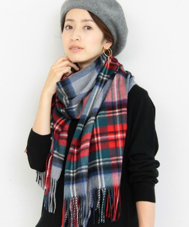BEAUTY&YOUTH UNITED ARROWS カシミヤチェックストール