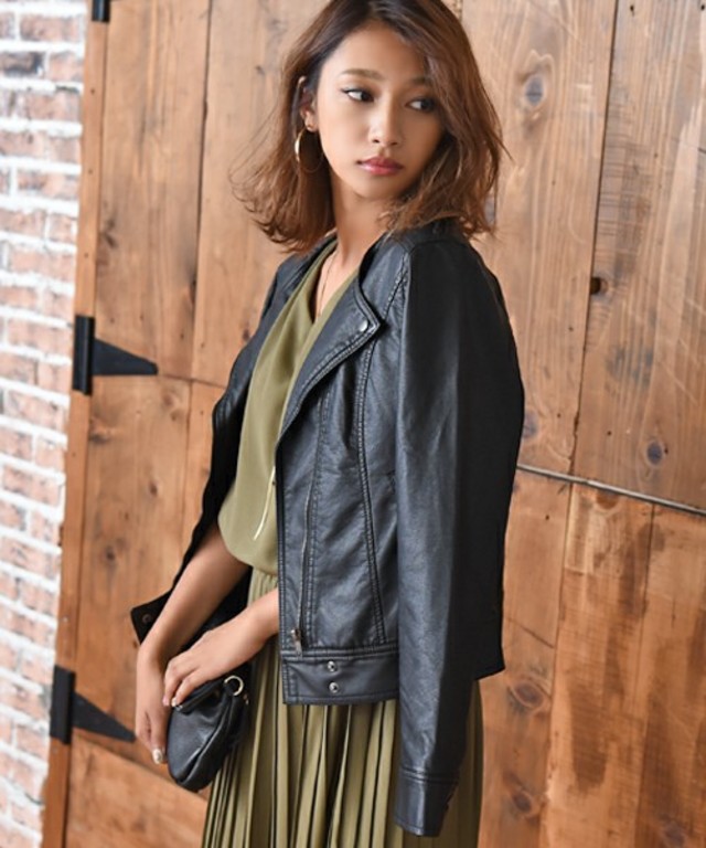 philter 2016 A/W エコレザー・ダブルライダースジャケット