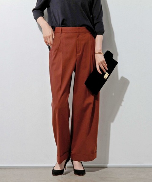 UNITED ARROWS T/R ストレッチ ワイド パンツ