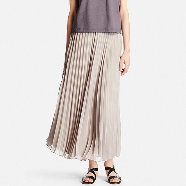 WOMEN シフォンプリーツスカート