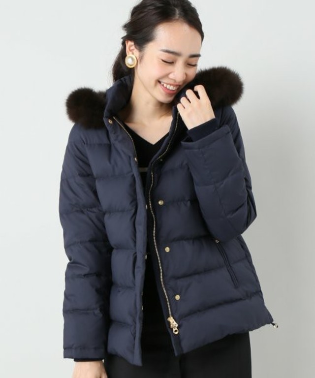 IENA　P/タフタ ショートダウンコート