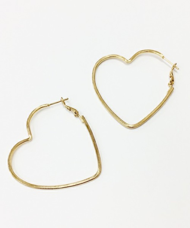 【ロングセラー!再入荷!】ハートフープピアス【大人気】