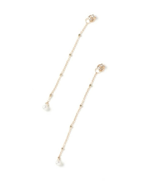 【K10/パール】milky drop chainキャッチ