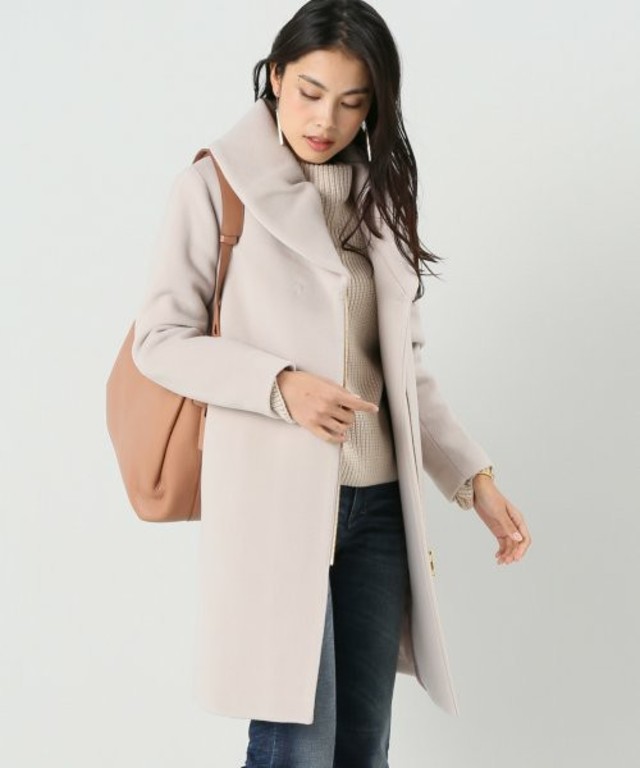 Spick and Span Noble W/NY ショールカラーコート