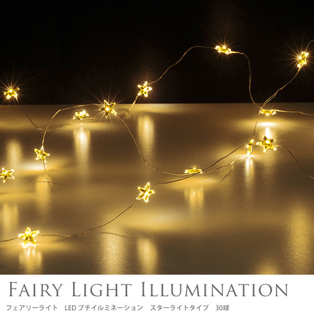 フェアリーライト LED プチイルミネーション スターライトタイプ 30球