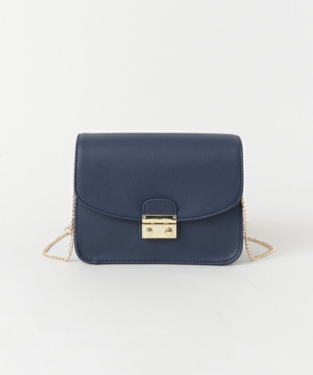 Sonny Label フェイクレザーチェーンショルダーバッグ
