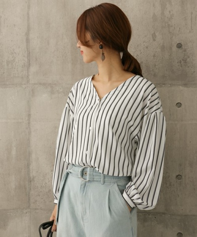 URBAN RESEARCH DOORS ストライプシャツ
