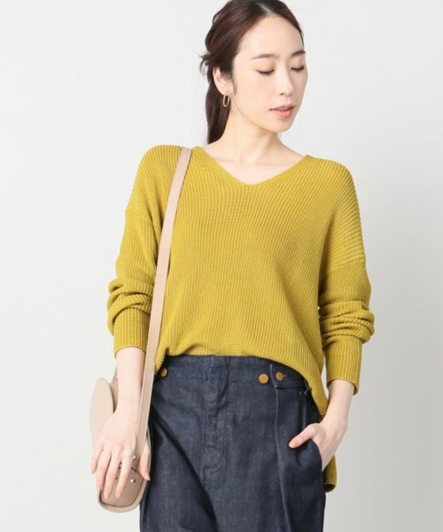 JOURNAL STANDARD コットンモダール Vネックプルオーバー