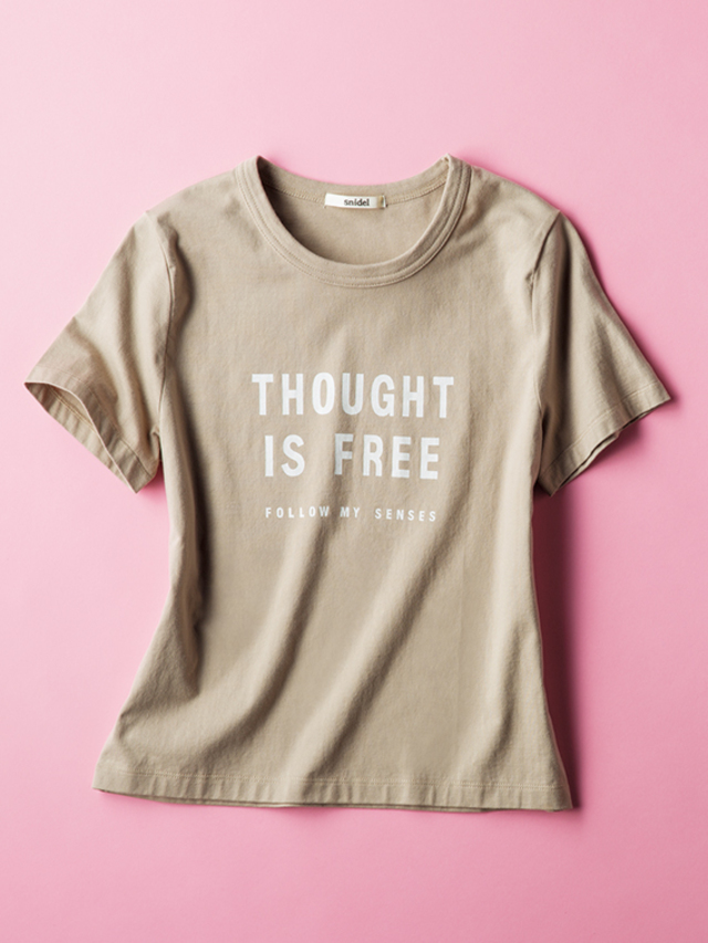 snidel コンパクトロゴTシャツ