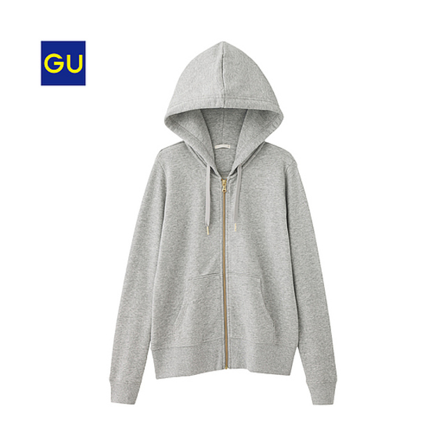 GU スウェットフルジップパーカ(長袖)