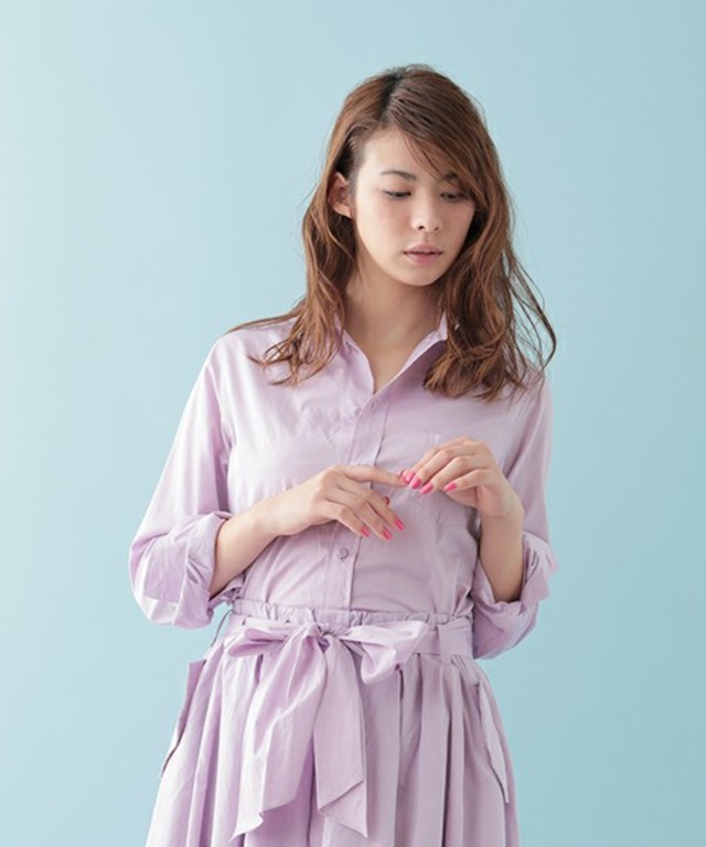 The Virgnia/カンクリーニシャンブレー&ストライプシャツ