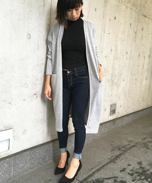 Settimissimo スリットポケットニットロングカーディガン