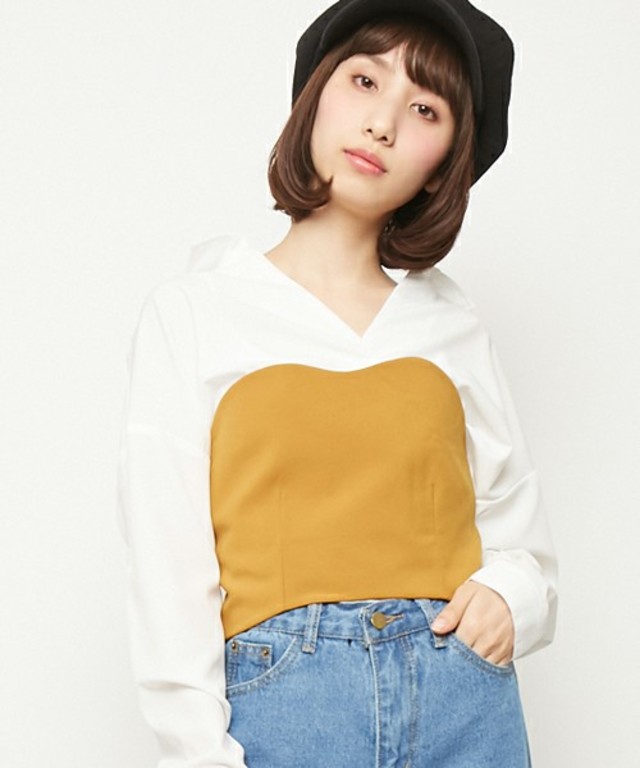 SPINNS バックゴムビスチェ ビスチェ