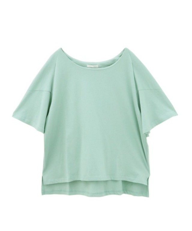 Luz Llena 変形フレアスリーブTシャツ