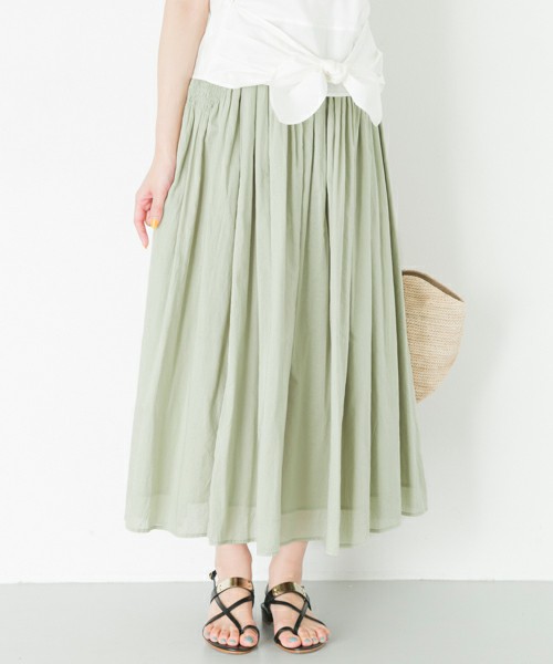 URBAN RESEARCH ROSSO インド綿マキシスカート