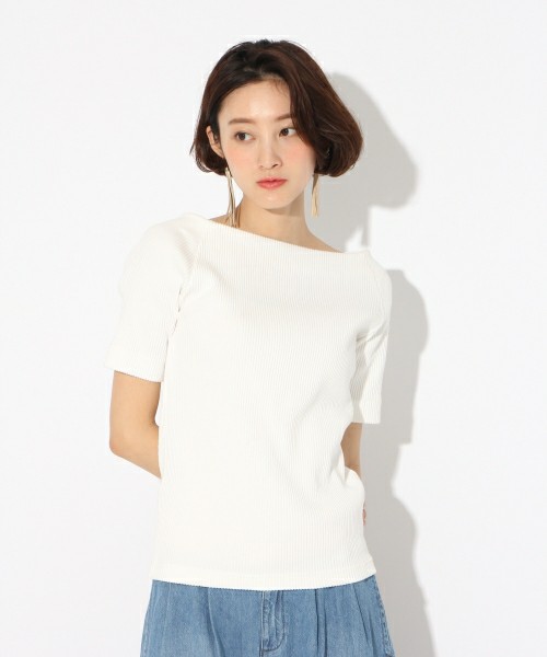 LOWRYS FARM オフショルアソートリブＴシャツ
