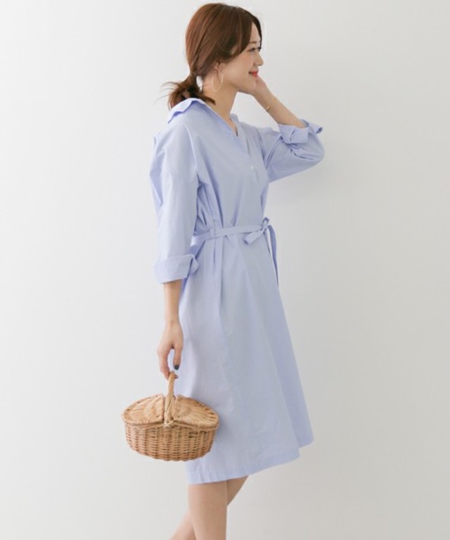 URBAN RESEARCH DOORS WOMENS コットンシャツワンピース