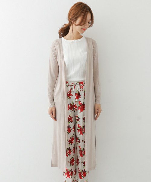 URBAN RESEARCH DOORS WOMENS　サイドスリットロングカーデ