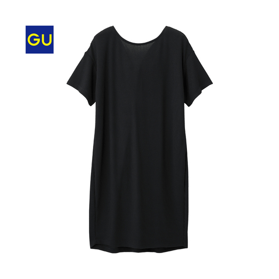 GU バックデザインロングT