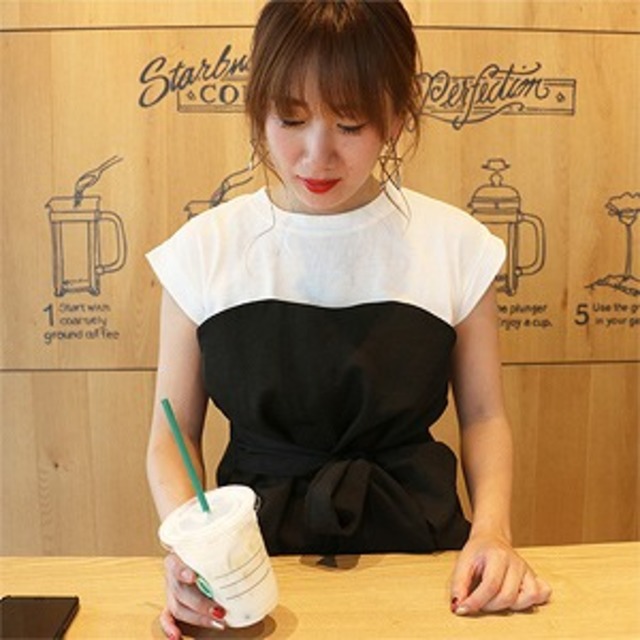 Ribbon bustier T