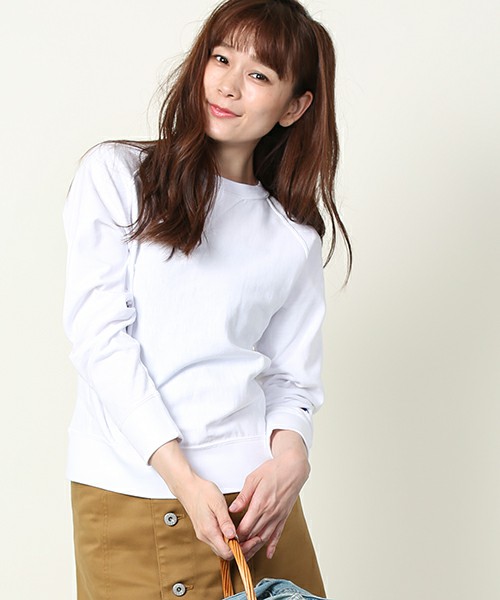Champion×FREAK'S STORE/チャンピオン リバースウィーブラグランTシャツ