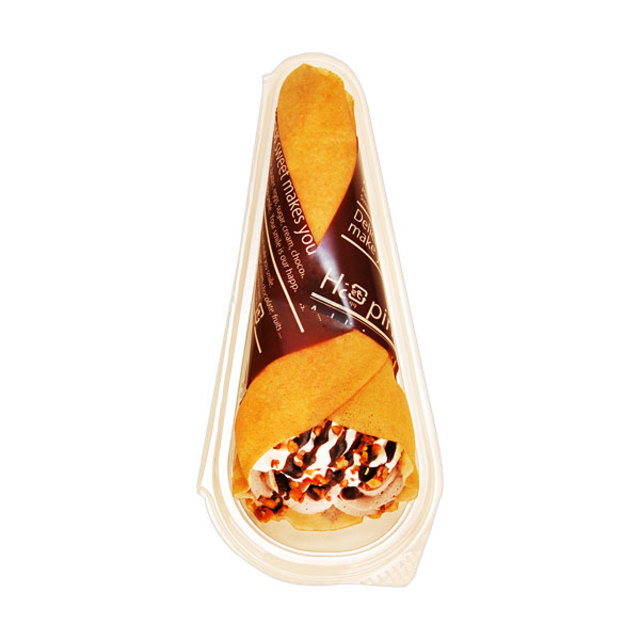 クリームたっぷり！ チョコバナナのクレープ