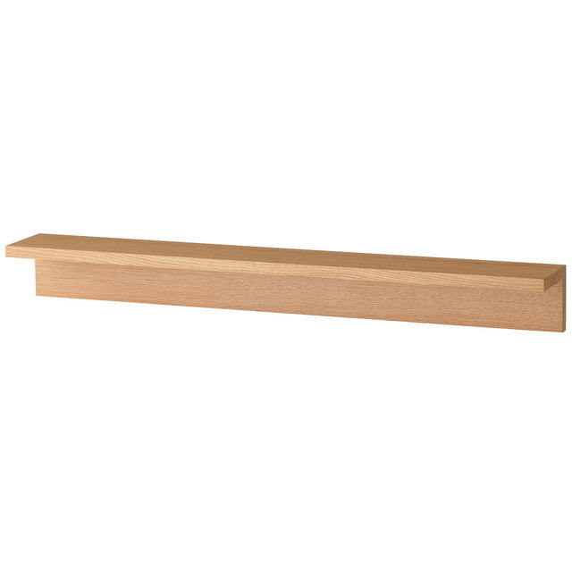 壁に付けられる家具・棚・幅88cm・オーク材 幅88×奥行12×高さ10cm