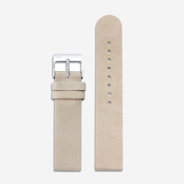 CAMEL LEATHER 20mm (SILVER)
