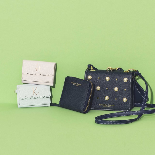 左下から時計回りに12,420円(ミニ財布)、12,420円(ミニ財布)、20,520円(バッグ付き)/サマンサタバサプチチョイス(お問い合わせ先 サマンサタバサジャパンリミテッド0120-86-3035)
