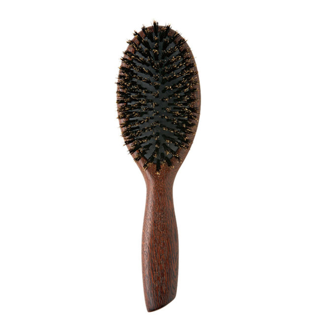 ウッド ヘアブラシ ブラウン L