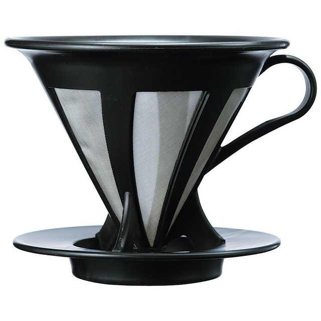 HARIO (ハリオ) ドリッパー カフェオール コーヒー ドリップ 1~4杯用 ブラック CFOD-02B