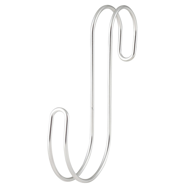 ステンレス横ブレしにくいS字フック・大 2個入・約7cm×1.5×14cm