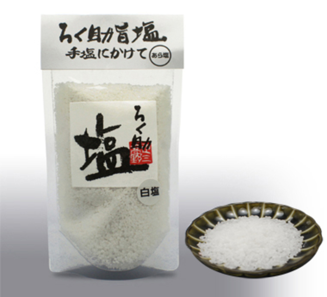 ろく助塩 あら塩(白塩)300g